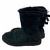 UGG Bailey Bow 7 black suede + genuine sheepskin ankle boots
