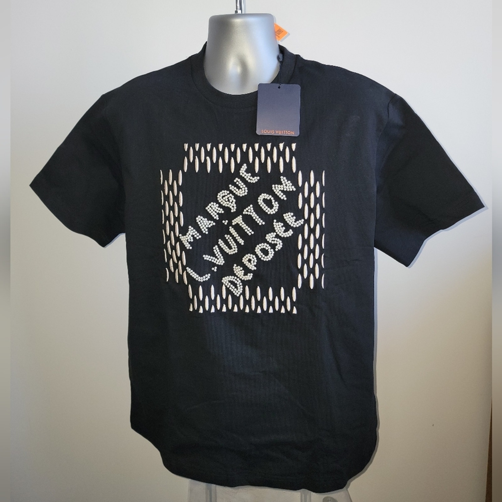 Louis Vuitton Embroidered Signature T Shirt Men Size New