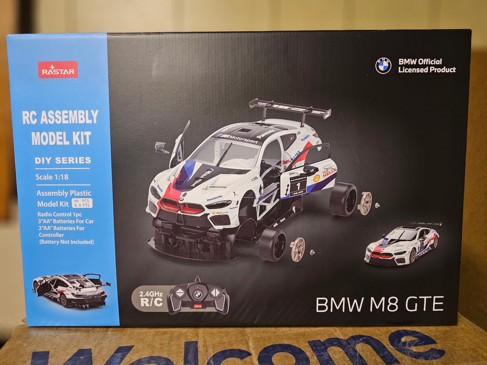 Rastar BMW M8 GTE RC Assembly Model Kit Scale 1:18