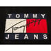 Vintage 90s Mens Large TOMMY HILFIGER Jeans Fleece Sweatshirt Color Block Black