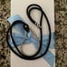 Chamilia Retired Sterling Silver Teardrop Charm Holder on Silk Cord (w/o charms)