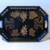 Vintage Hand Decorated Tole Gold Grapes & Leafs Tray By Pilgrim Art