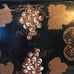 Vintage Hand Decorated Tole Gold Grapes & Leafs Tray By Pilgrim Art