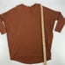 Bryn Walker Burnt Orange Dolman Sleeve Oversized Tunic Top Size XS Lagenlook