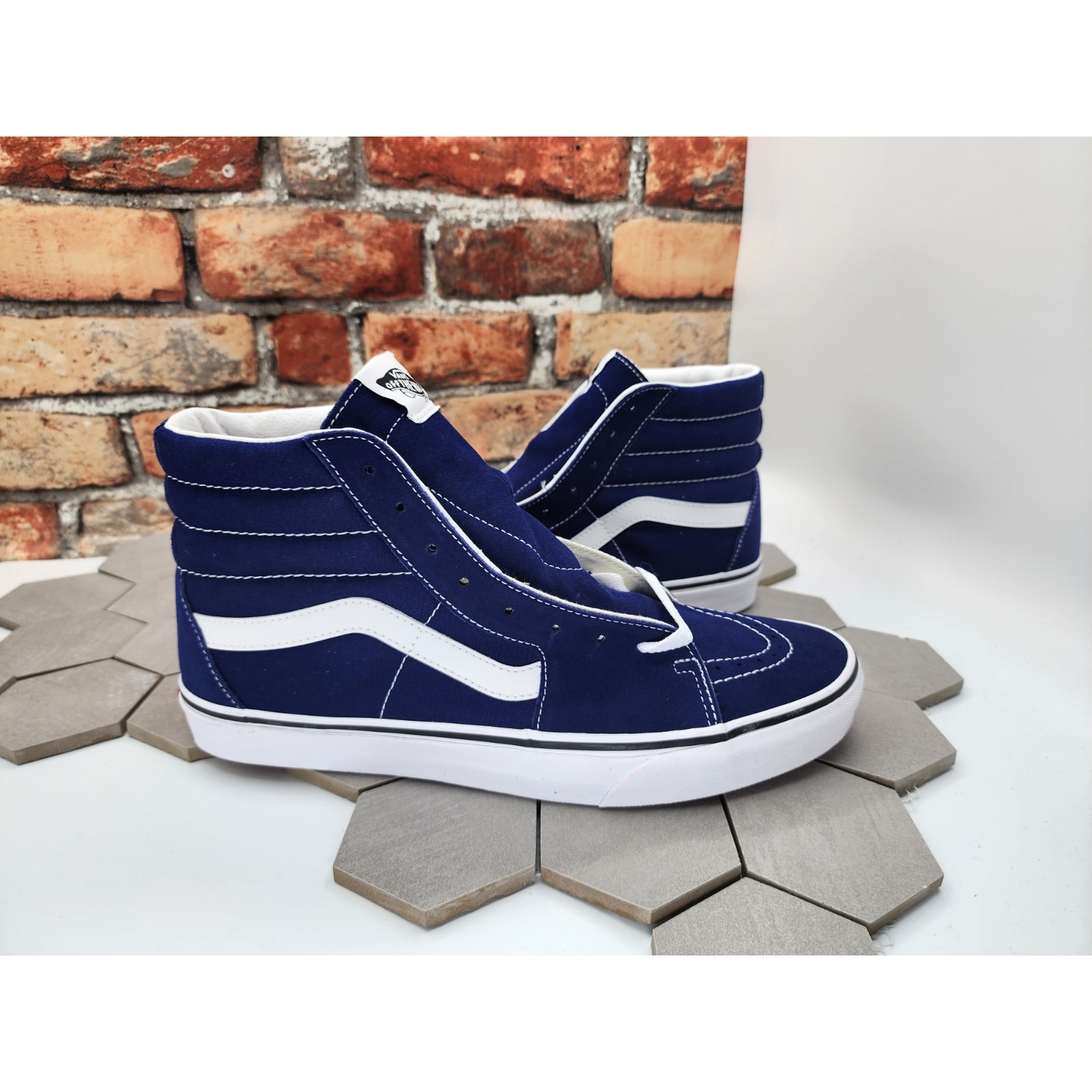 Men's Size 12 - VANS Sk8-Hi Beacon Blue Brand New Dark Blue Sk8 Knu Old Skool