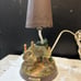 Thomas Kinkade Everetts Cottage Small Table Lamp & Lighted House Vintage Rustic