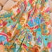 Camilla Long Dress With Tie Front 100% Silk XS NWT