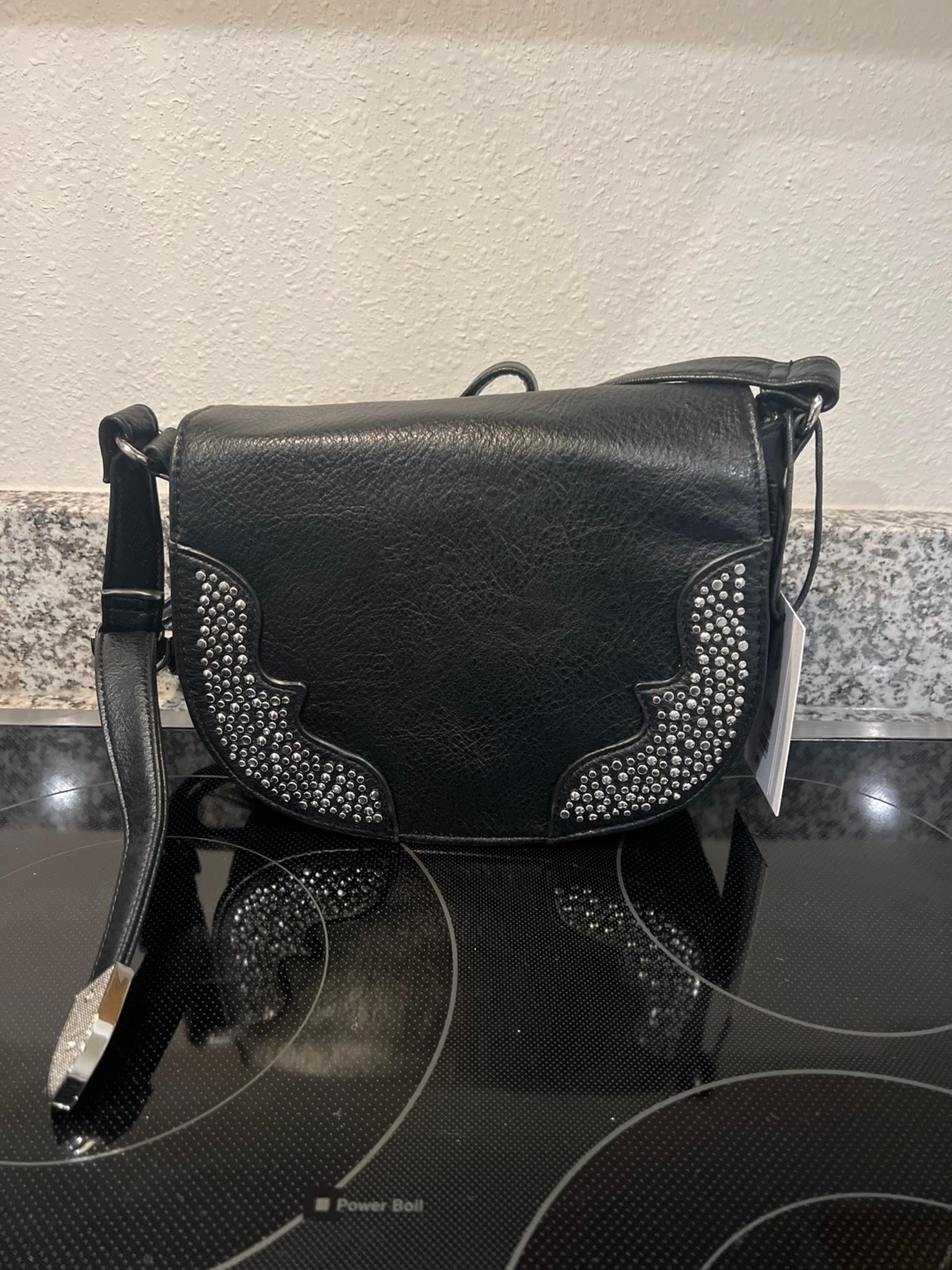 Jessica Simpson Women's Jessie Faux Leather Crossbody Saddle Bag, Meteorite
