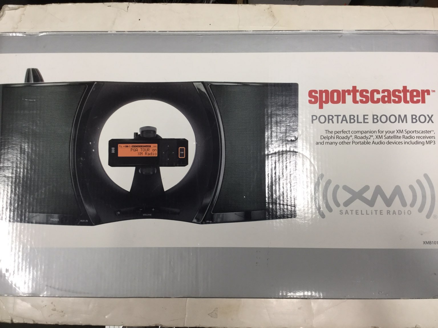 Sportscaster Portable Boom Box XM Radio