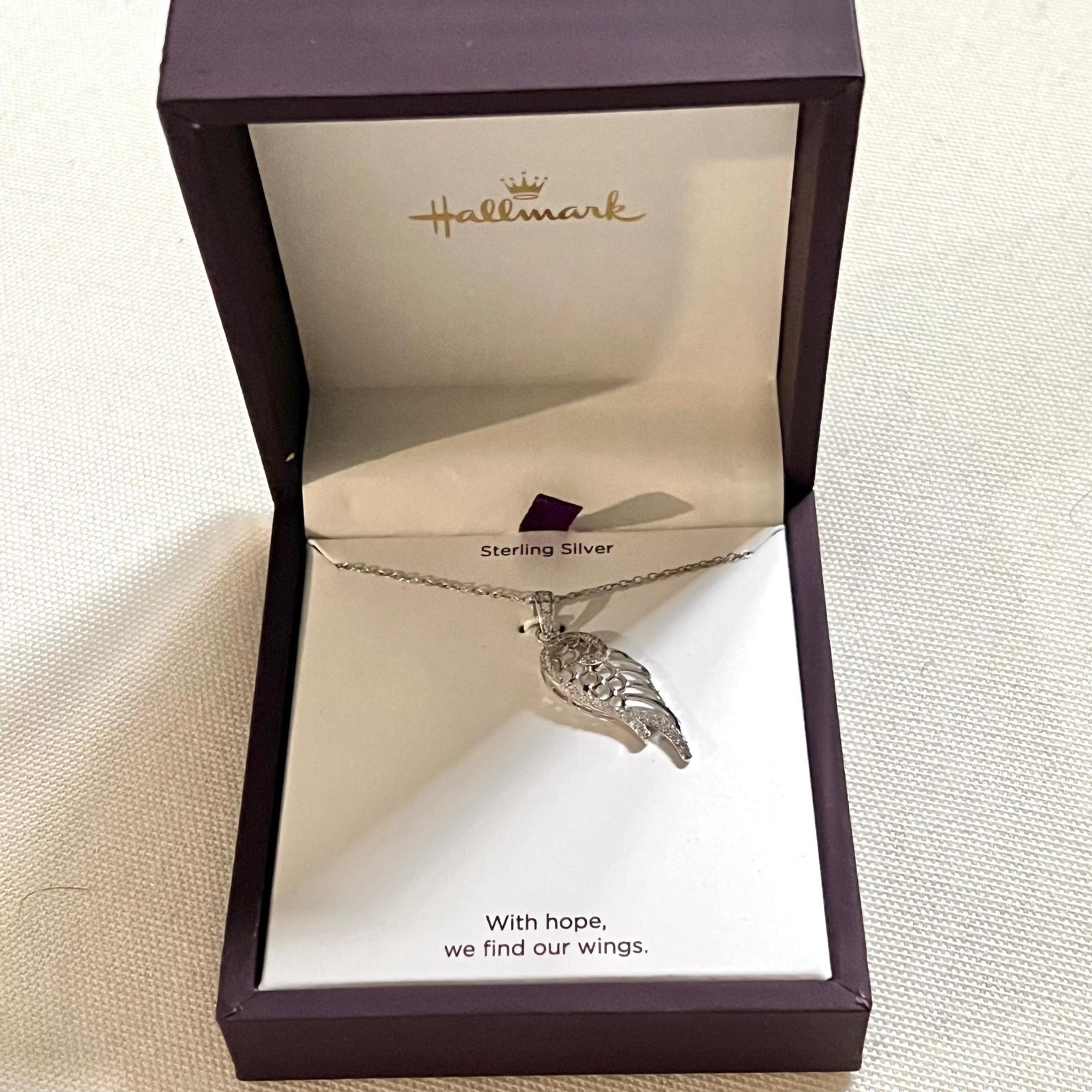 Hallmark angel wing necklace Clearance