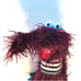 Burgundy Shaggy Shnoz-Pro, Professional Monster Hand Puppet