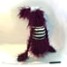 Burgundy Shaggy Shnoz-Pro, Professional Monster Hand Puppet