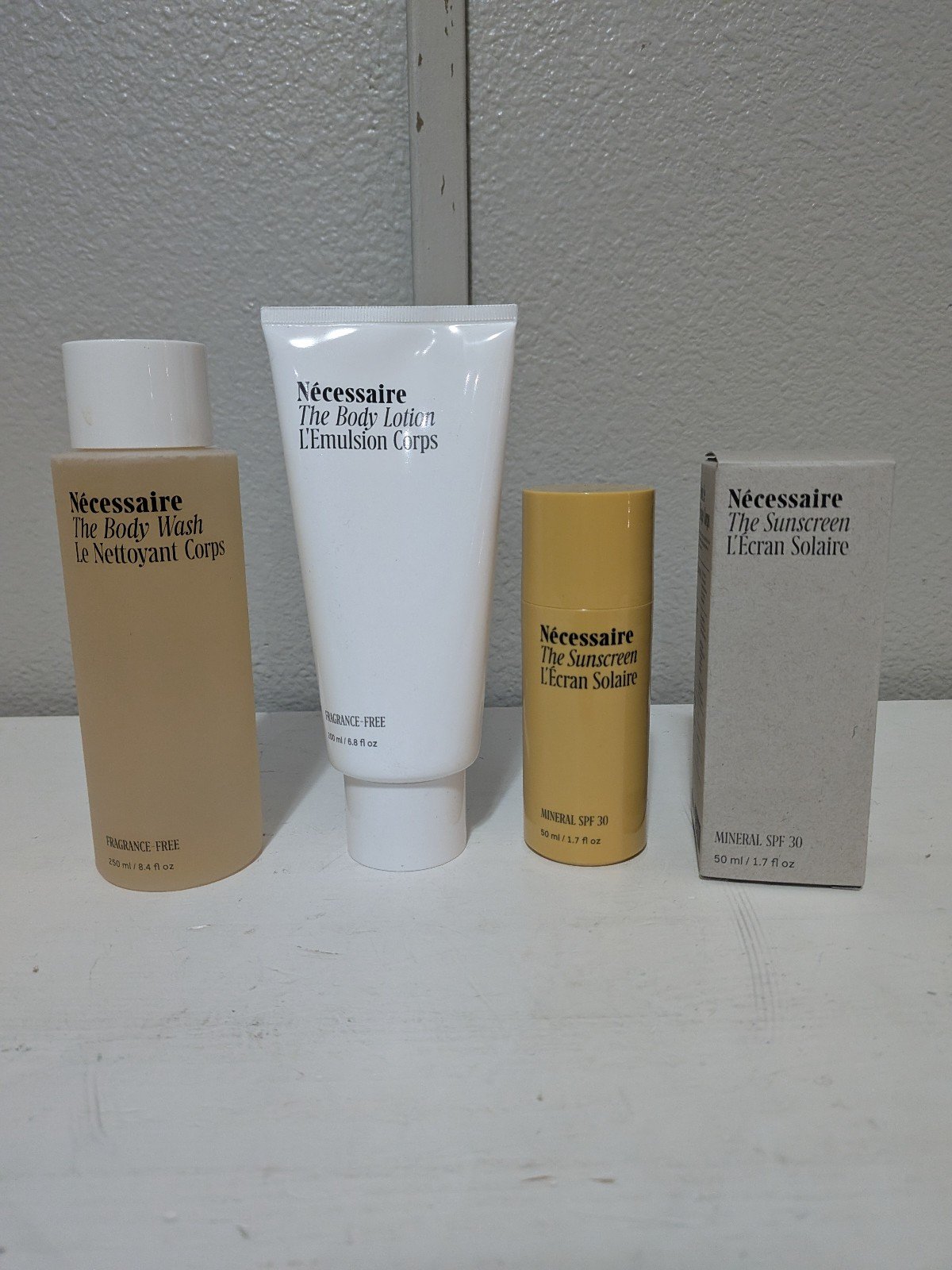 Necessaire Bundle - The Body Lotion / The Sunscreen / The Body Wash