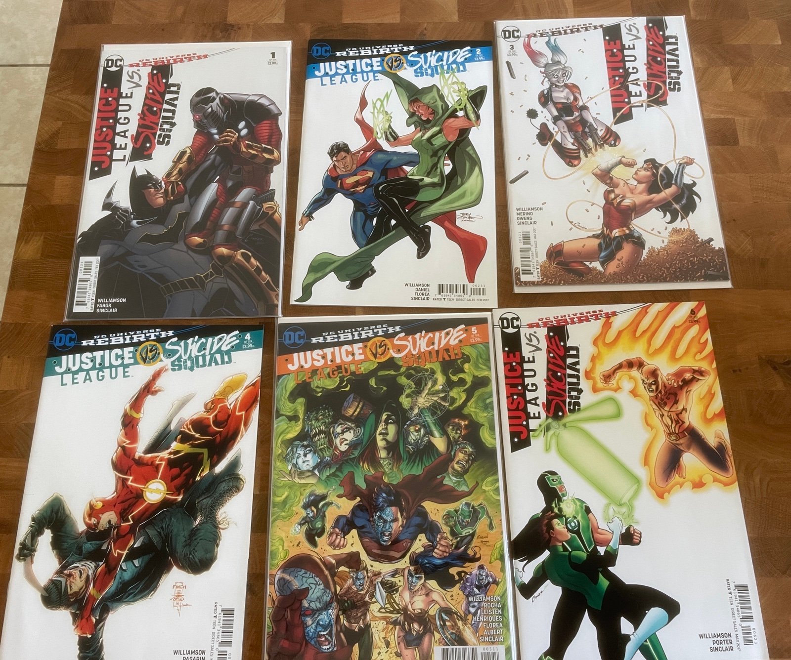 Justice League VS Suicide Squad #1-6 Complete Set (2017) DC Comics
