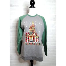 Disney World Magic Kingdom Holiday Christmas Castle Passholder Shirt LG