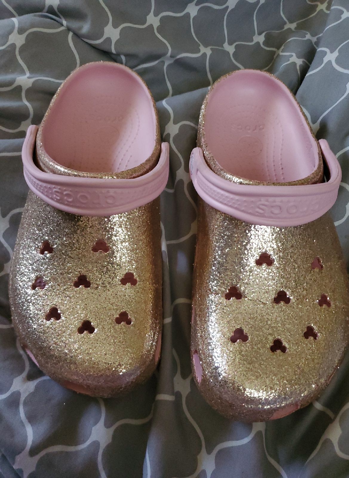 briar rose gold crocs