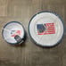 Nautica USA Flag 4th of July Patriotic Melamine Bowls and Plates Set