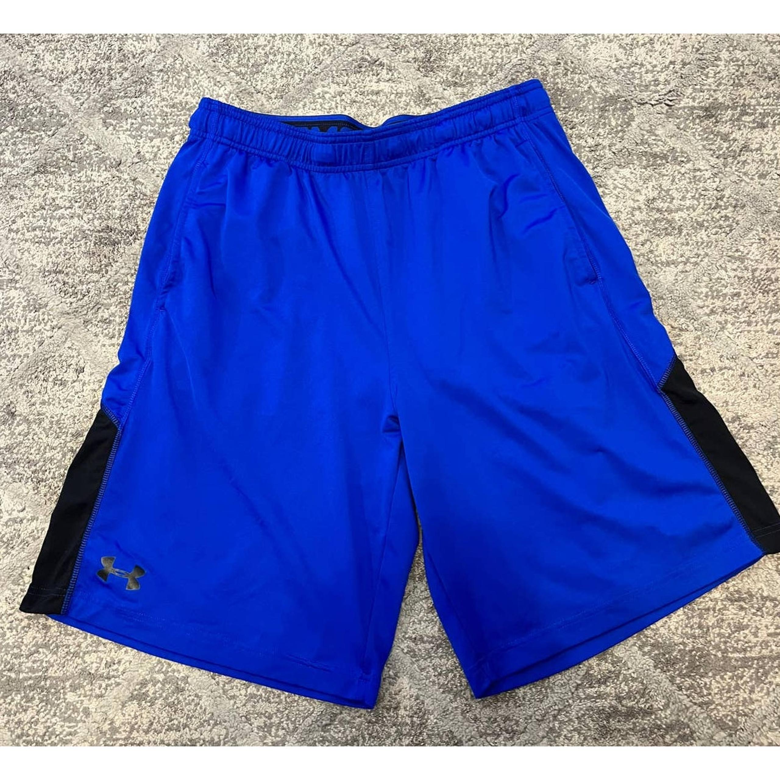 Under Armour Loose Heat Gear Royal Blue Shorts Men's Size Large
