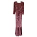 Caroline Constas Maxi velvet dress pink size S C6