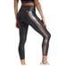 Spanx Faux Leather Metallic Track Stripes Leggings Size M