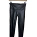 Spanx Faux Leather Metallic Track Stripes Leggings Size M