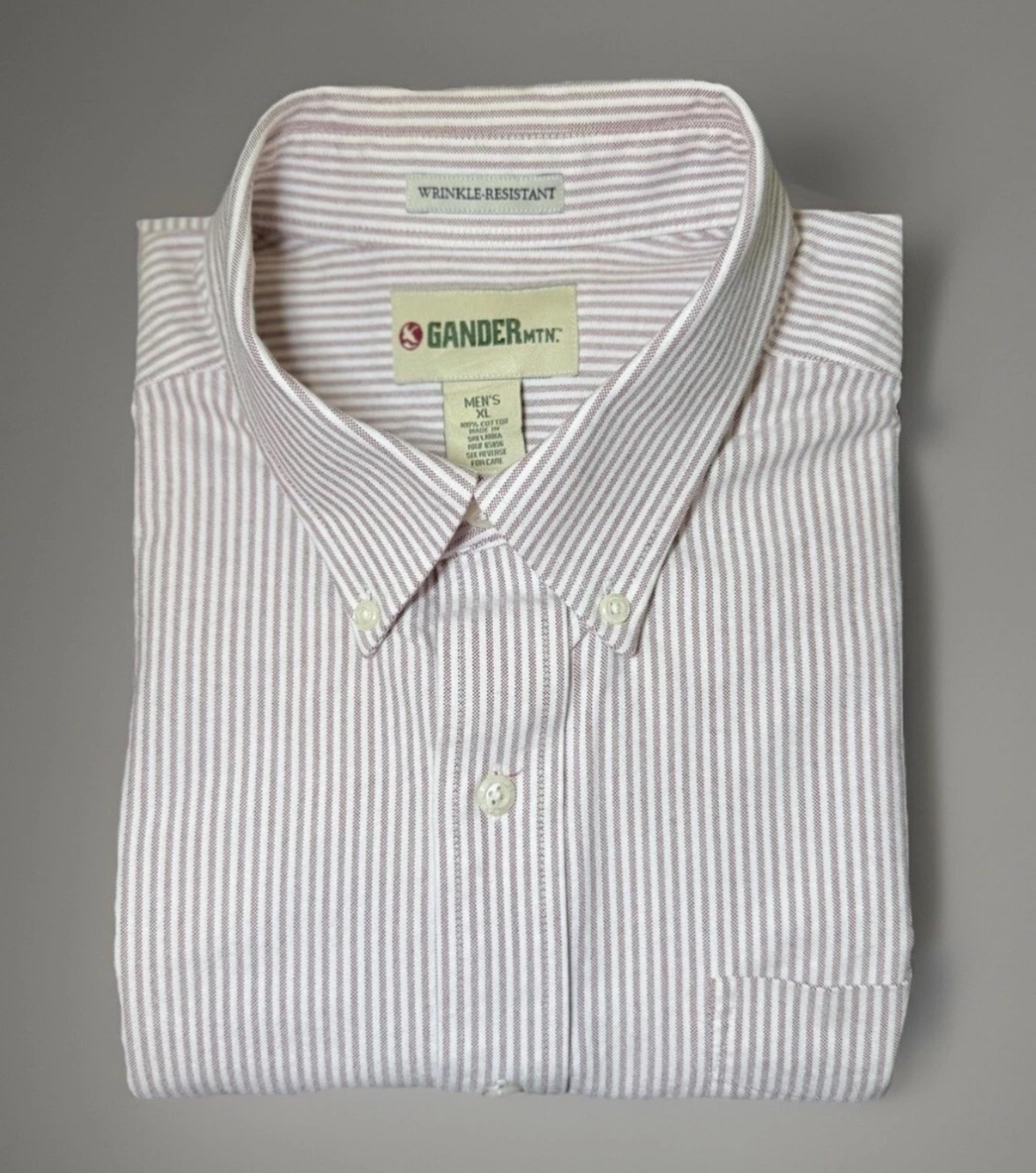 Gander Mountain Men's SZ XL Button Down Long Sleeve Casual Shirt Woven Cotton