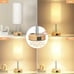 3 Way Dimmable Touch Small Lamp USB C Charging Ports and AC Outlet