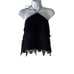 TJD Size XS Black Crochet Boho Festival Halter Top