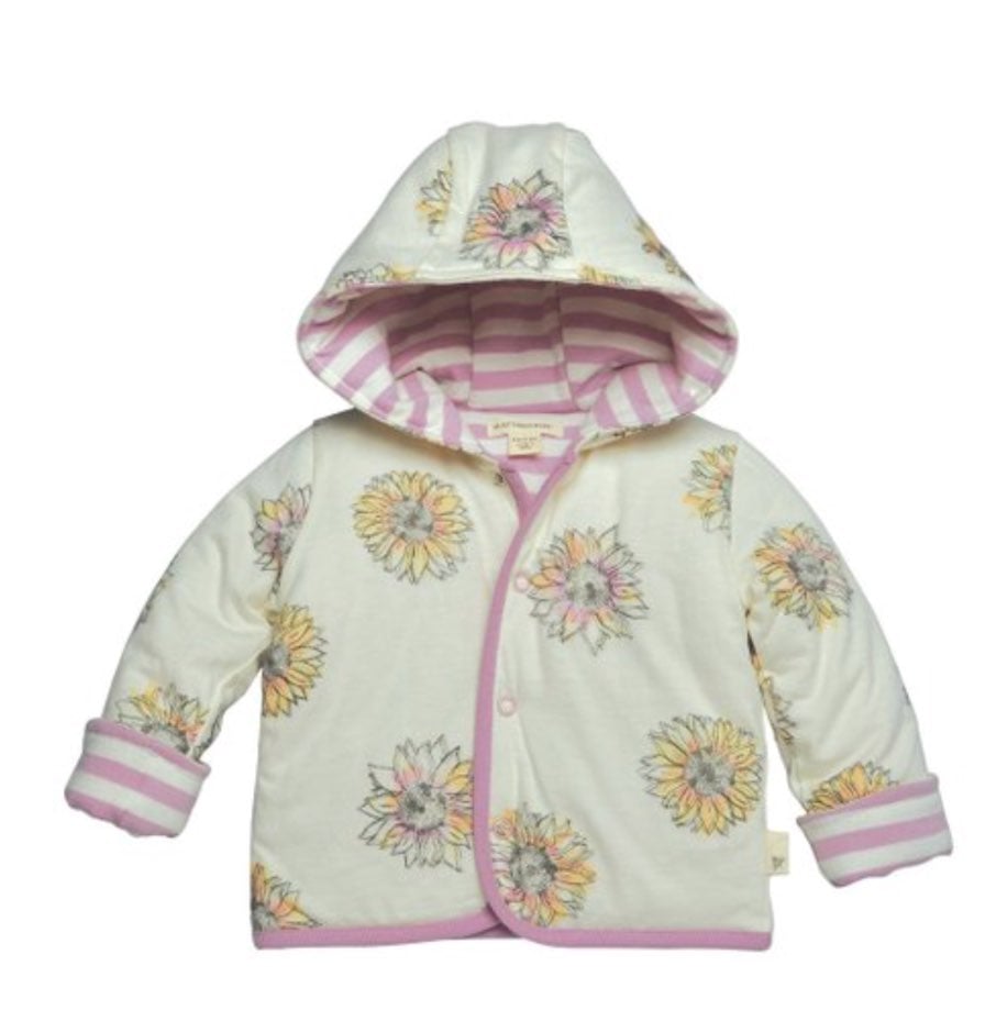 Ivory Sunflower Organic Reversible Jacke