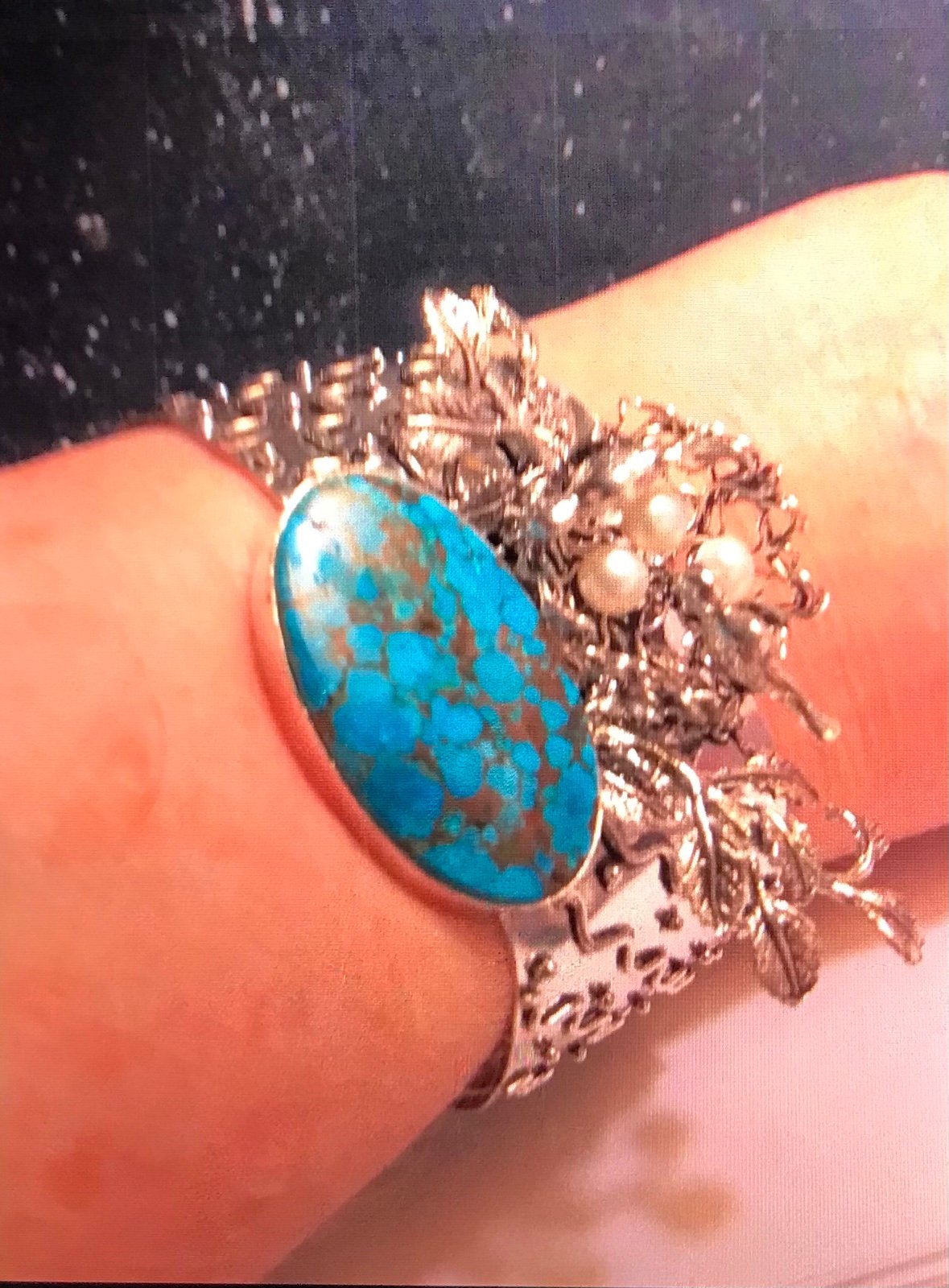 Turquoise 925 Sterling Silver Cuff Bracelet