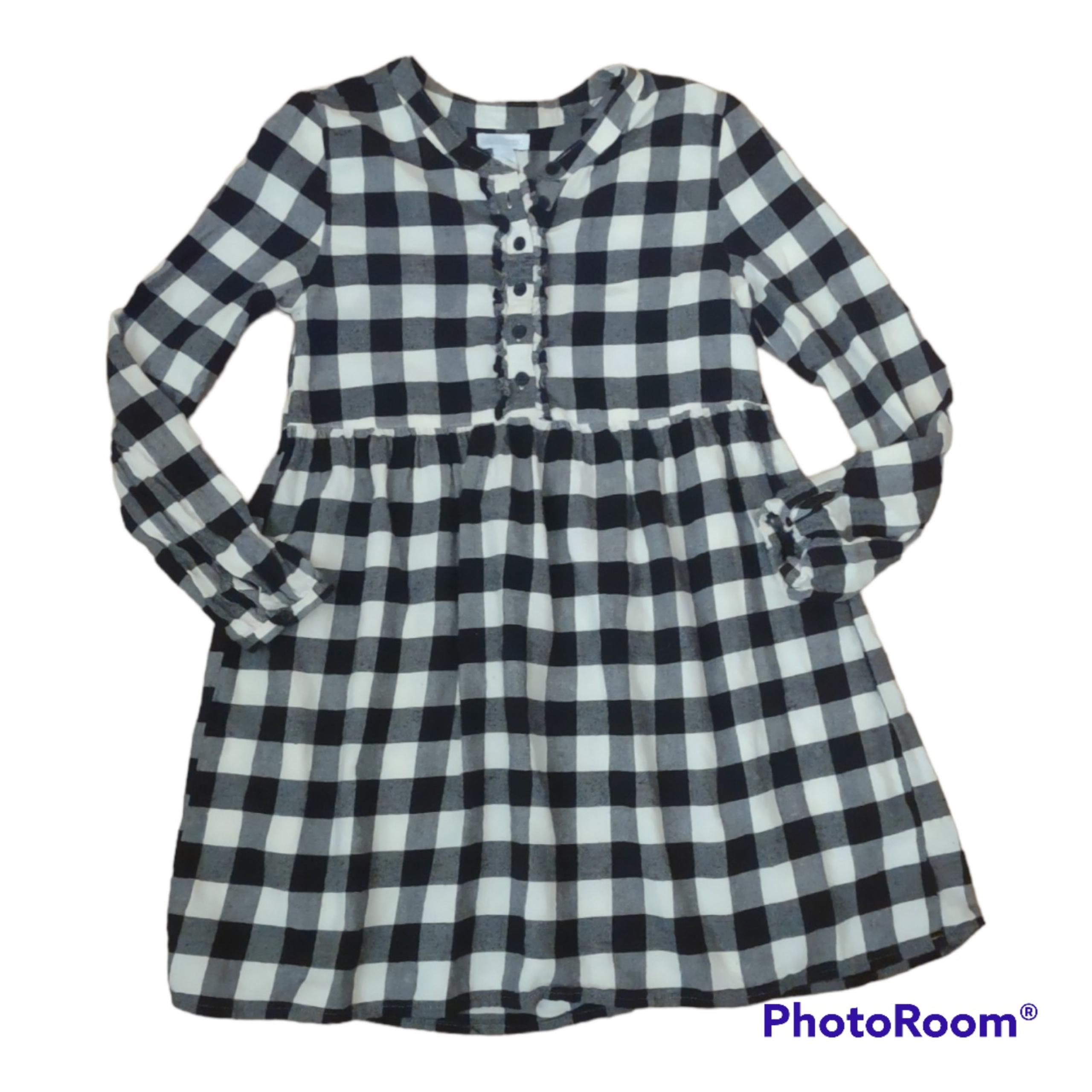 Falls Creek Girl's Flannel Dress Buffalo Check 10/12