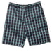 Men's Adidas Navy Blue Plaid Walking Golf Shorts Flat Front SIZE 35