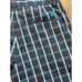 Men's Adidas Navy Blue Plaid Walking Golf Shorts Flat Front SIZE 35