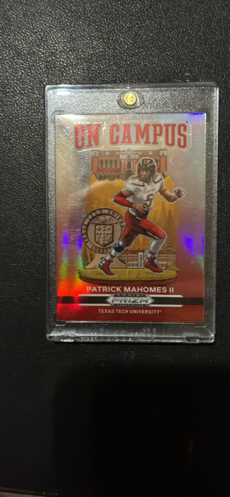 Patrick Mahomes 2021 Prizm Draft Picks ON CAMPUS Silver SSP #OC-PM