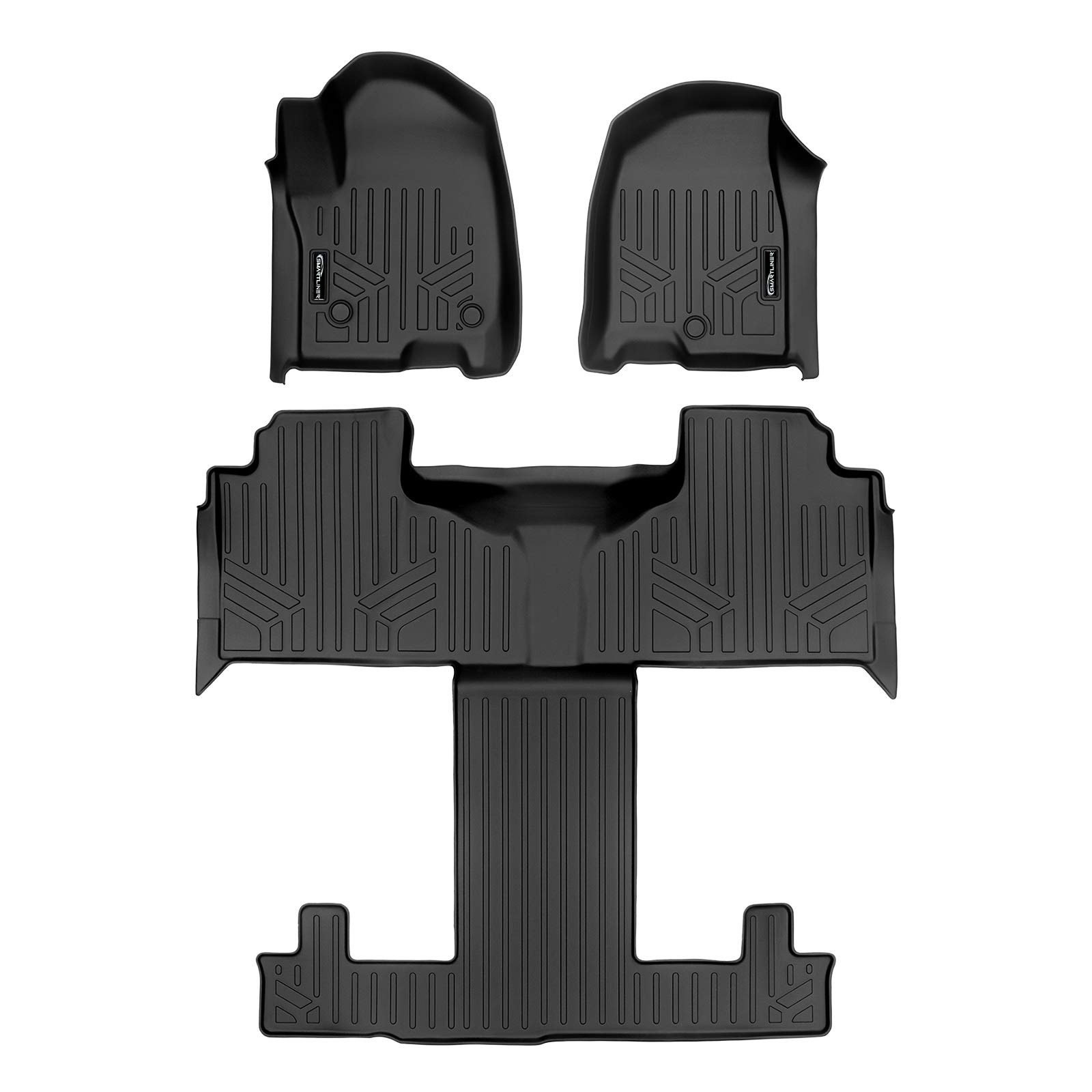 Floor mat SMARTLINER Custom Fit 3 Row Liner Set Compatible With 2021-2023 Chevro
