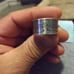Silver coin ring