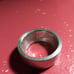 Silver coin ring
