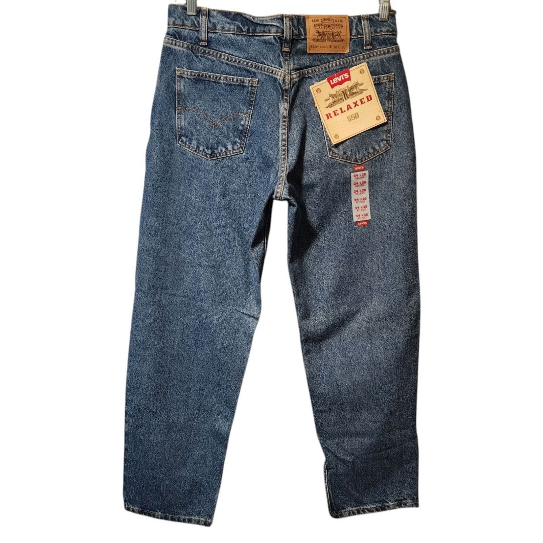 Vtg Levis 550 Jeans Mens 34x30 MediumRelaxed Fit Orange Tab Deadstock USA 80s