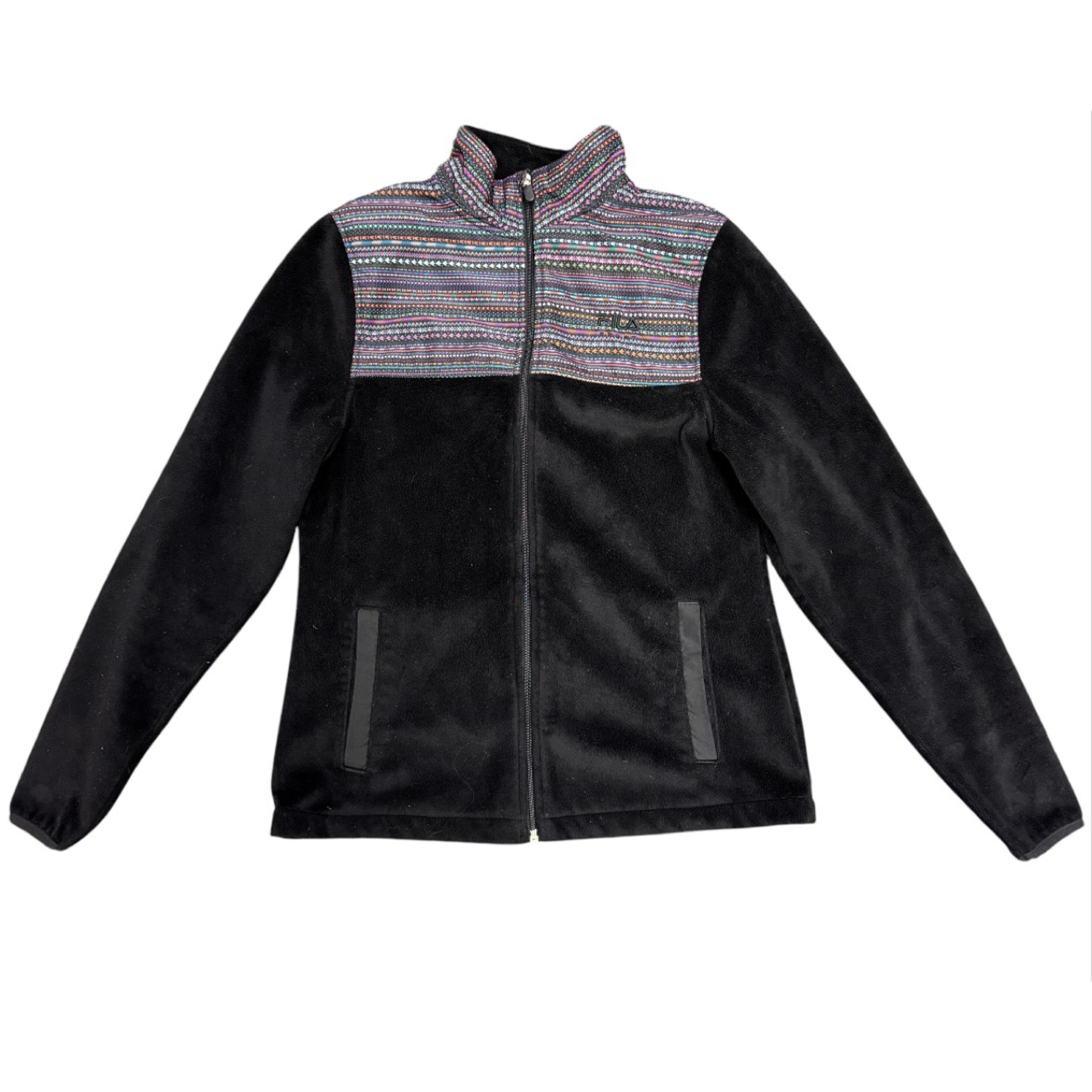 Fila Fleece Aztec Print Full Zipper Jacket XS