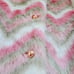 Janie & Jack chevron faux fur coat