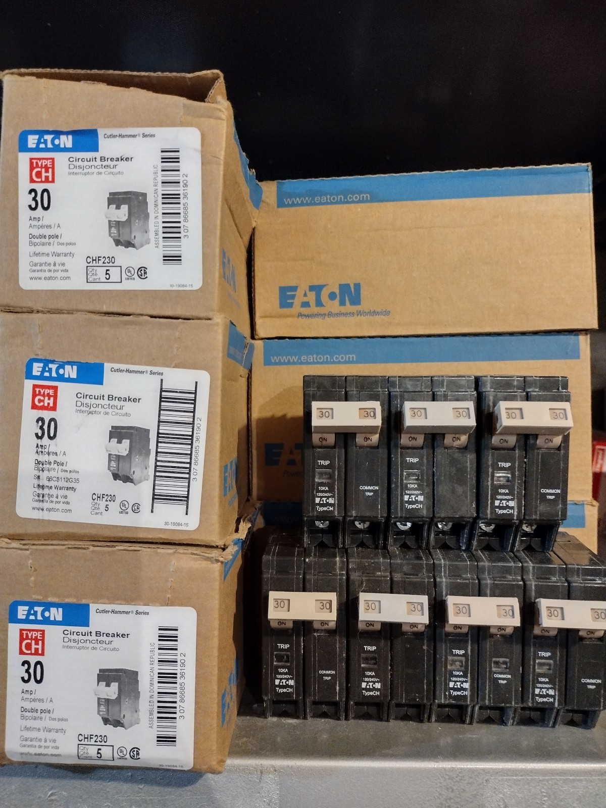 Eaton breaker double pole 30amp