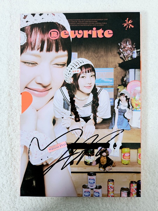 GFRIEND YERIN Rewrite Signed Promo Album Autographed 3rd Mini flawed