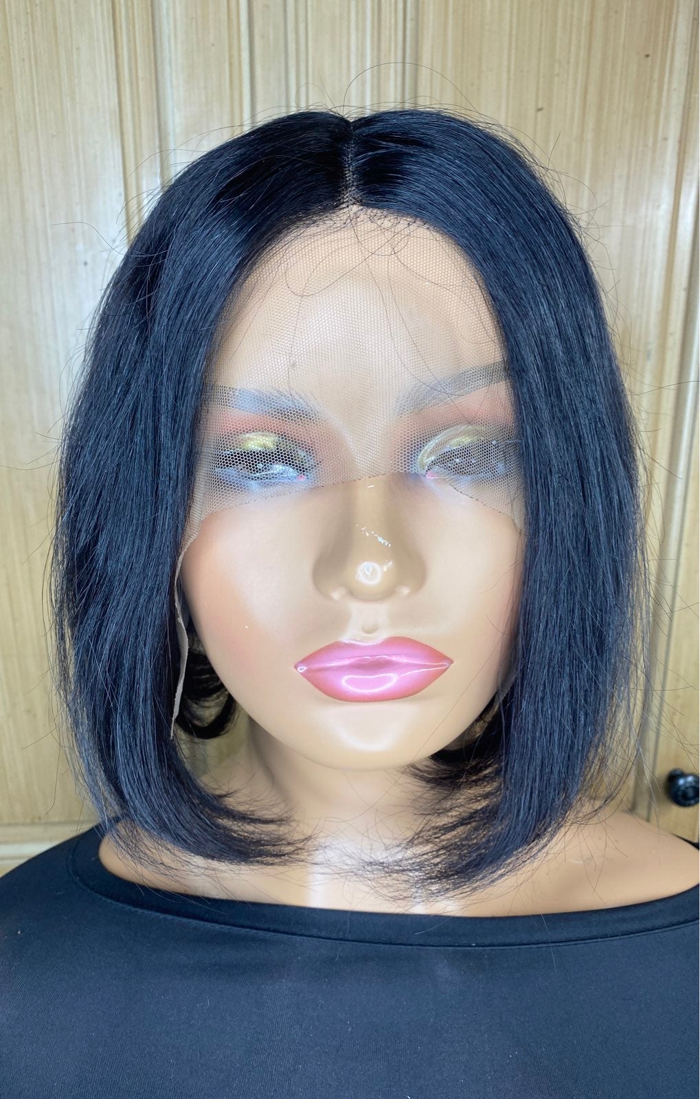 ❤️NEW 100% Human Hair Lace Front wig Bob 10 ❤️