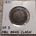1859 Canadian Large Cent Obverse Bead Clash #1498