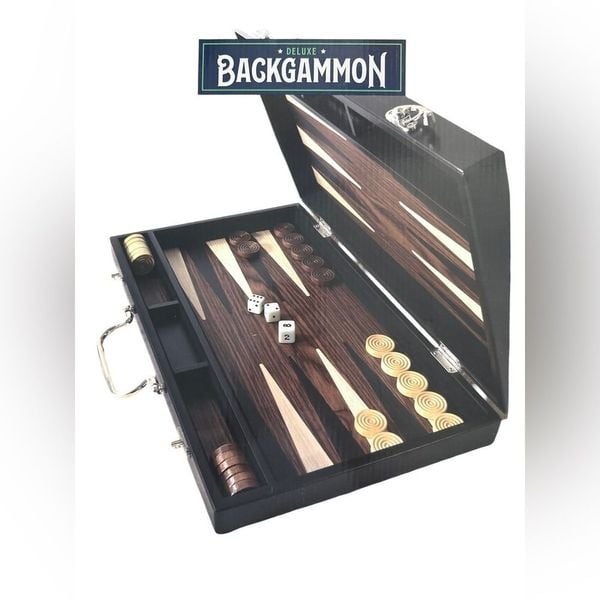 Deluxe Backgammon Set NIB