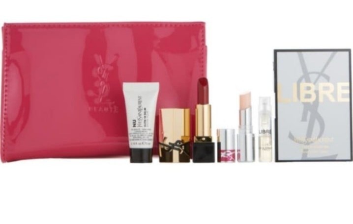 YSL Saint Laurent Beaute pouch and minis