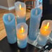 LED Flameless Candle with Embedded Star String, 5 Piece LED Candle