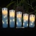 LED Flameless Candle with Embedded Star String, 5 Piece LED Candle
