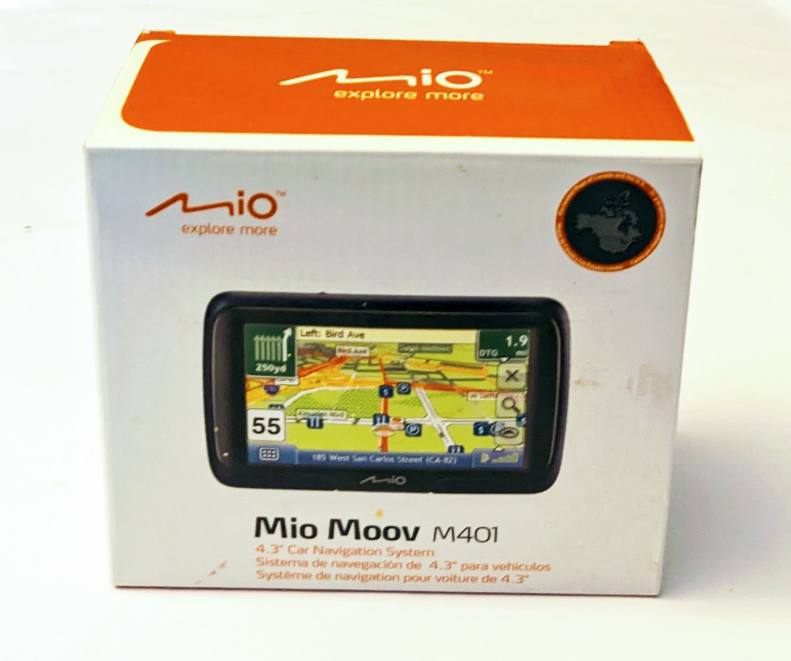 Mio Moov M401 GPS Navigator System Automotive Mountable (Open Box)