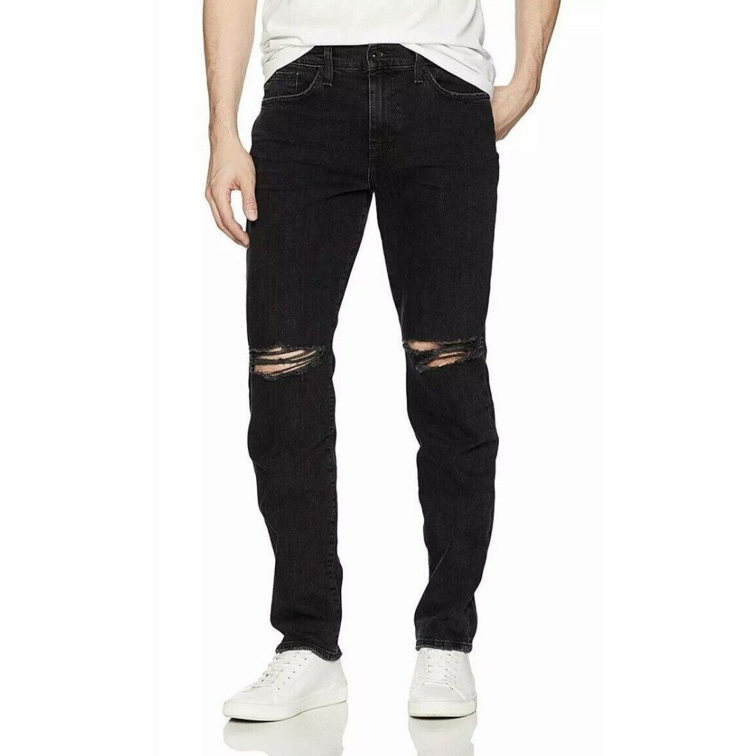 New JOES Black Slim Fit Distressed Mens Jeans 29 The Folsom Nellcote Athletic